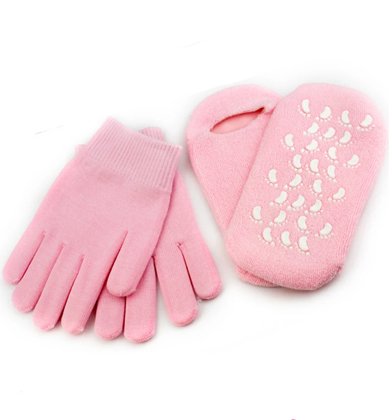 Уход за ногами силиконовые перчатки гелевые Спа носки Перчатки для спа увлажняющая отбеливающая отшелушивающая маска ног Антивозрастная косметическая рук