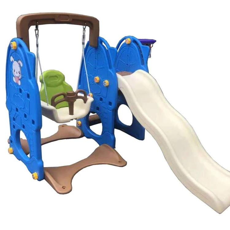
indoot small plastic baby slide with swing set for sale 