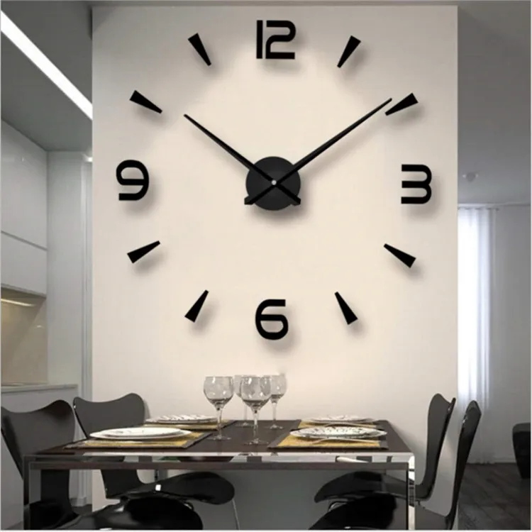 
2020 new fashion favorable price diy large wall clock 3d 