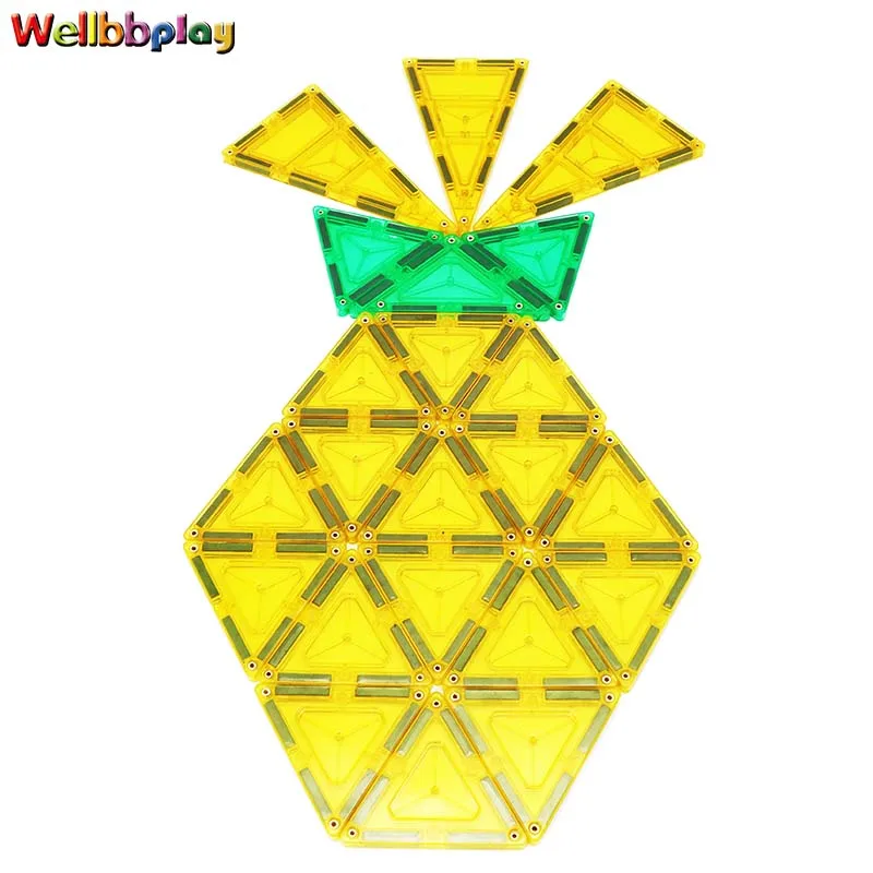 90pcs Colorful Color and EN71 Certificate educational magnet blocks toys / magnetic tiles