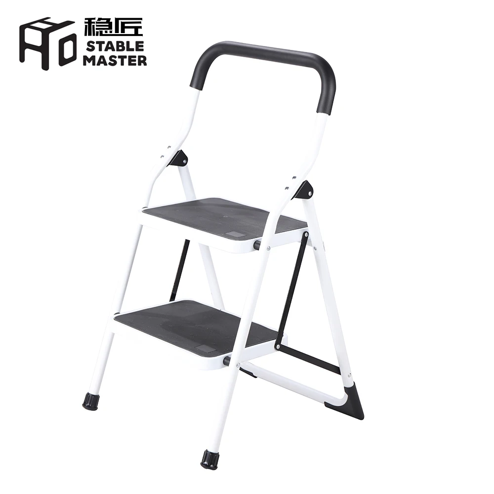 2 шага безопасности железа телескопическая складная лестница резиновые ножки для лестницы SM-TT6022A