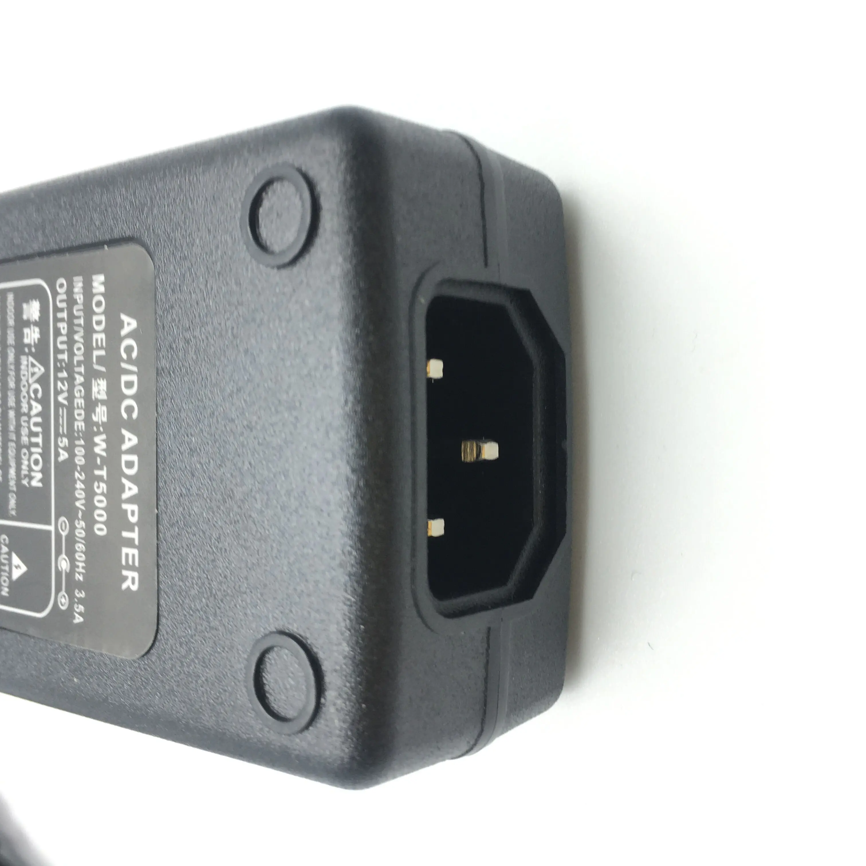 Штепсельная Вилка стандарта США 2 контакта постоянный ток 12 В 5 А светодиодный адаптер питания блок для светодиодных лент