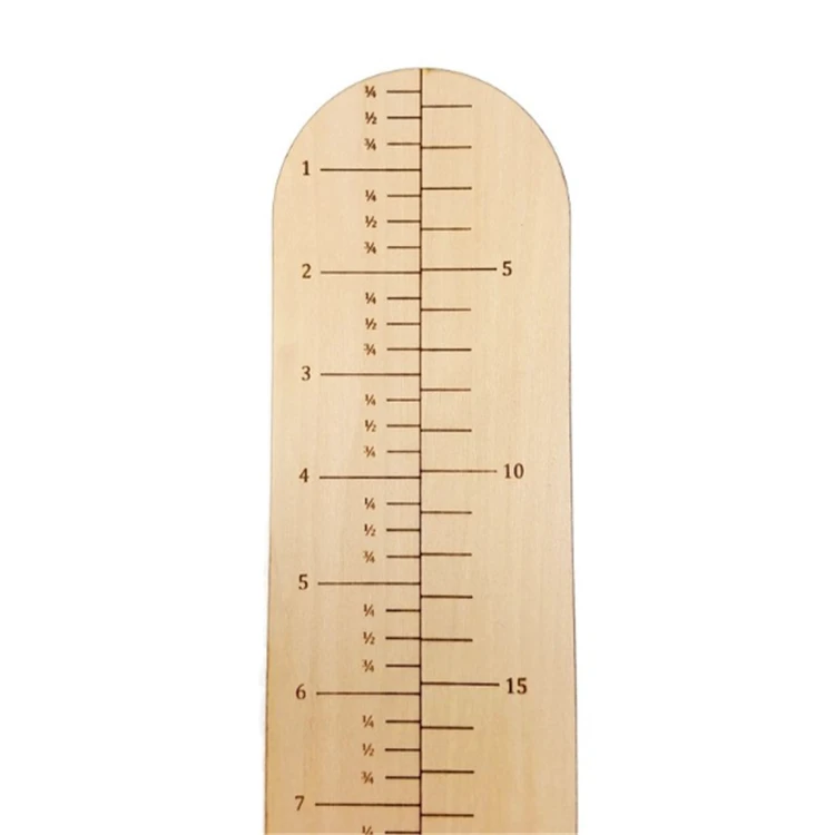
Custom Plywood Lasercut wooden Knitting Tool Sock Ruler 