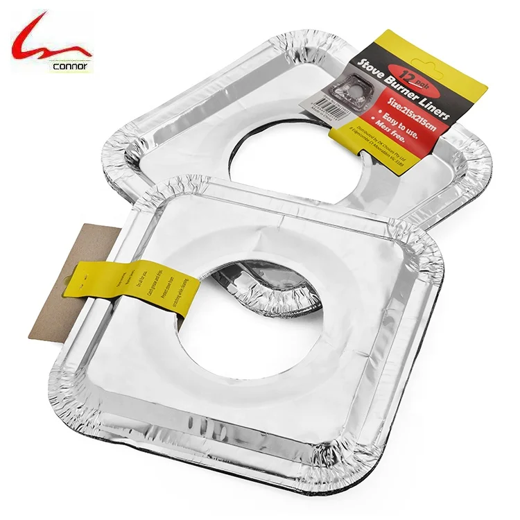 
Connor Square Shape Disposable Aluminum Foil Stove Top Protector 