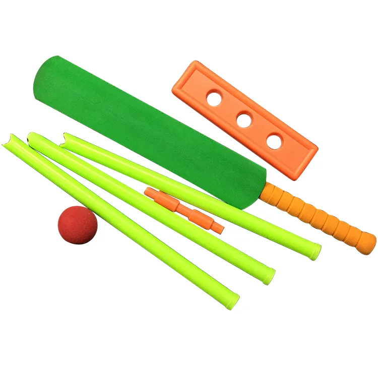 new design hot sale products 2019 EVA children sport cricket toy plate plastic cricket kit for kids set  bat and ball training