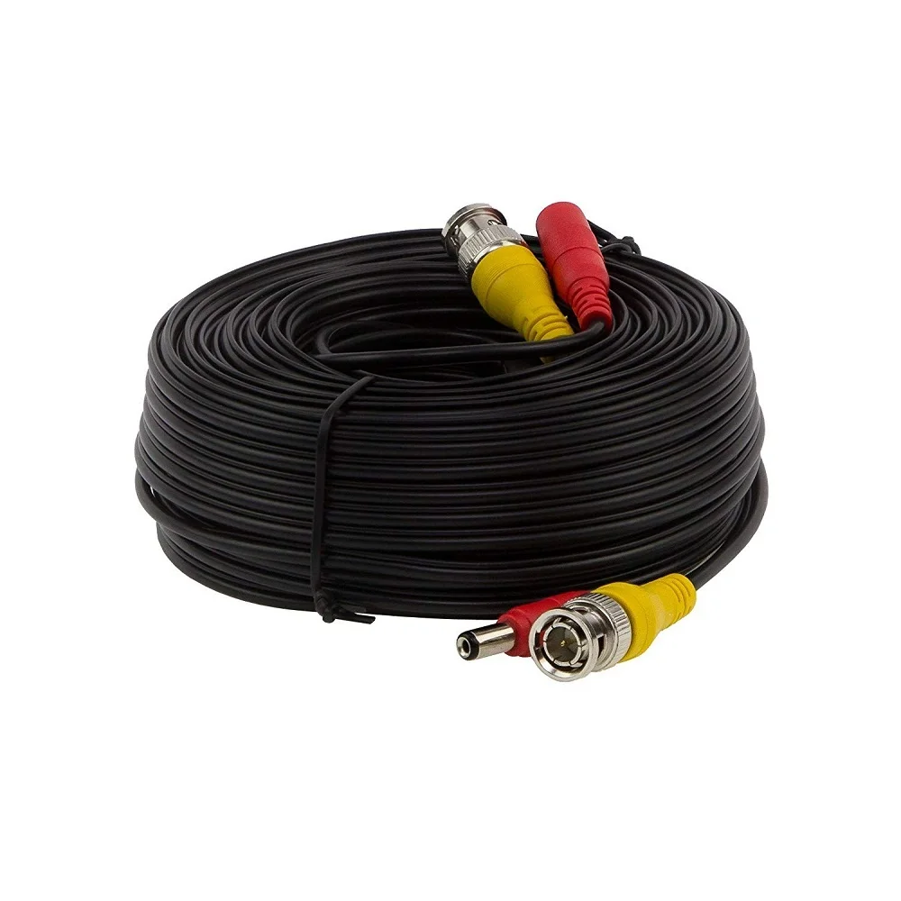 5m to 100m BNC Video Power Cable Security Camera Wire accessories for CCTV DVR Surveillance System coaxial asdi cable