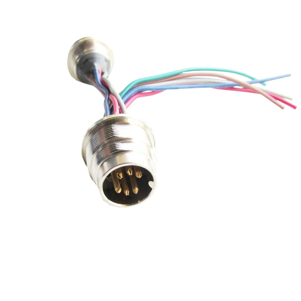 flange mount 8 pin din female din connector ret cable assembly