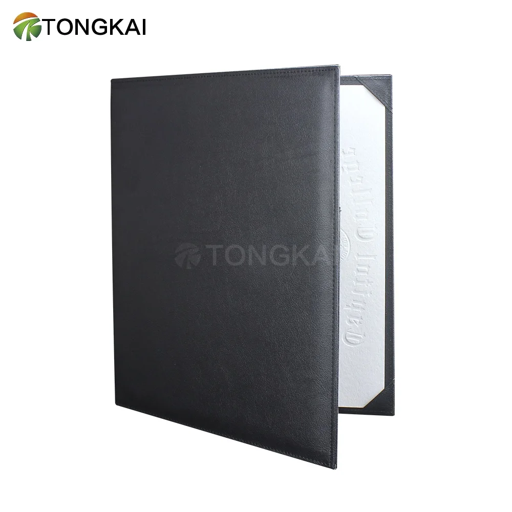 Black classic certificate holder certificate cover