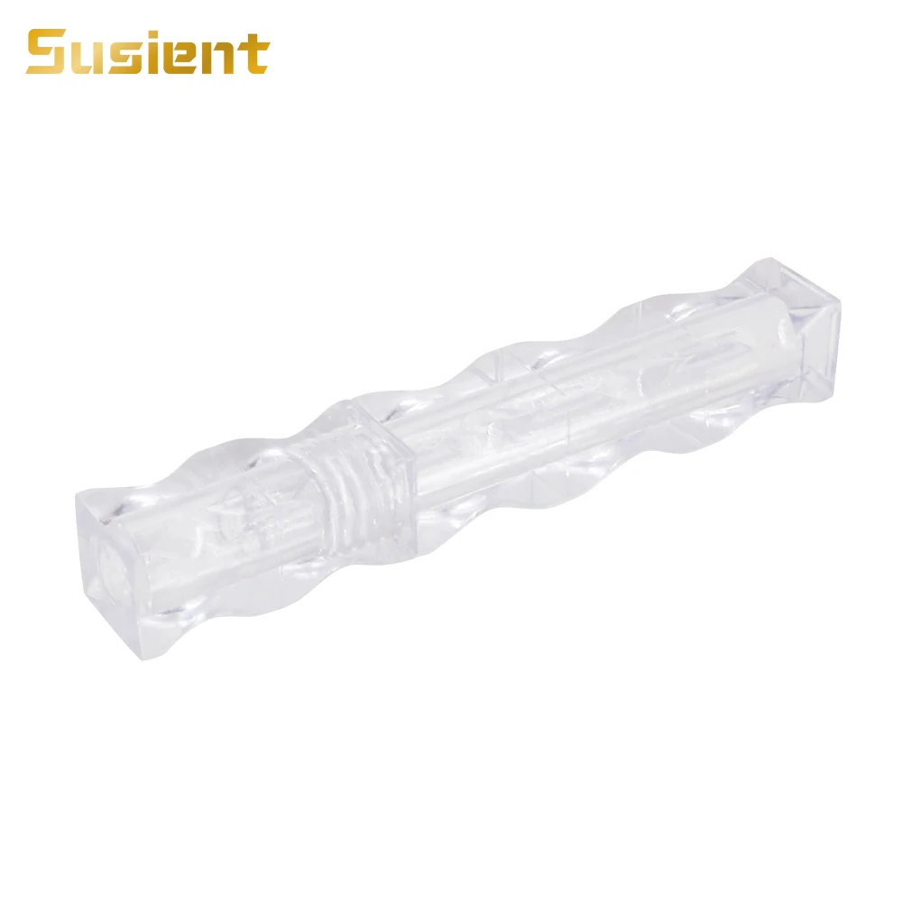 cosmetics packaging luxury transparent lip gloss tubes with wands clear tube bottle unique shape lipgloss tubes