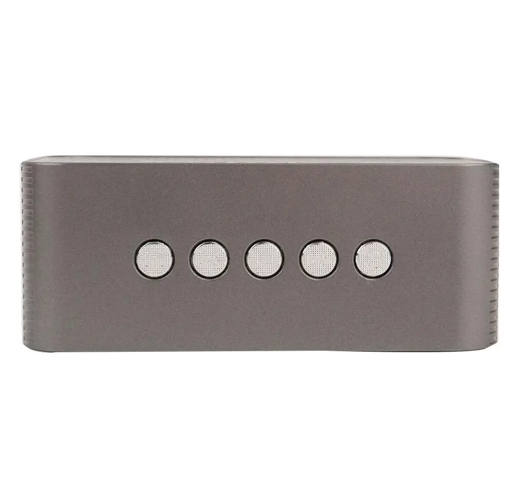 
Wholesale speaker Surround Sound Wireless Speaker Subwoofers FM Amplifier Radio Portable Alarm Clock Multifunction With LED Time 