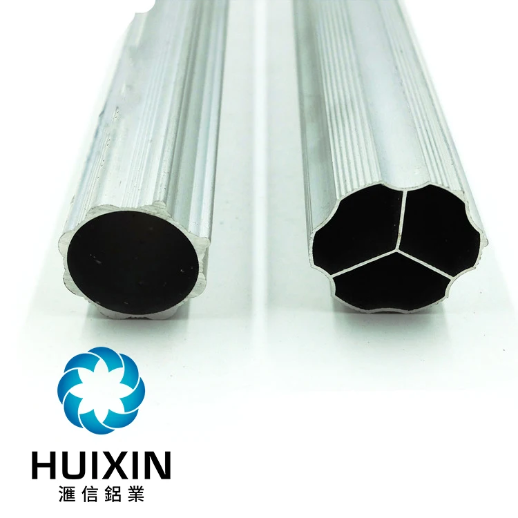 Foshan Factory Anodized Bronze Extruded Aluminum Profile Aluminium Curtain Pipe