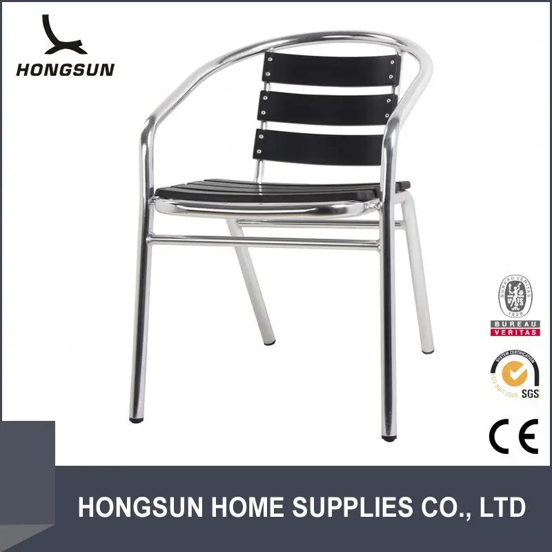 Открытый стекируемые дизайн Досуг Alu рамка твердый стул из гнутой