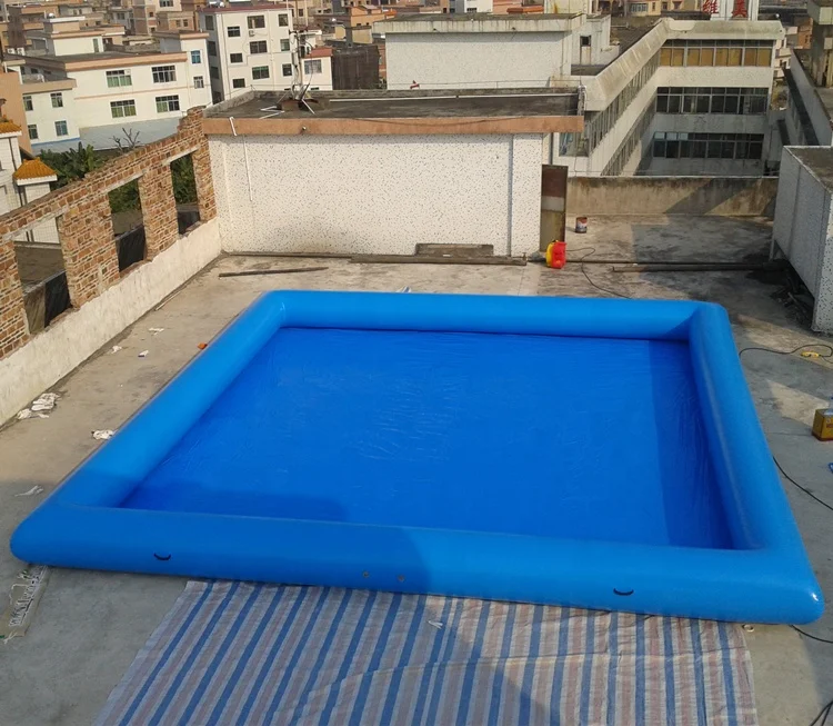 Sale 32feet Inflatable water pond 32oz PVC inflated pool for sale children swimming aqua pool