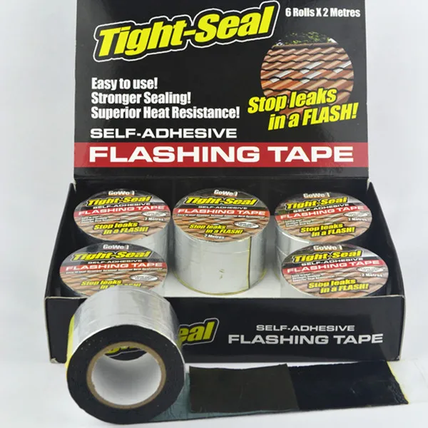 flashing band  waterproof bitumen tape  repair on the roof water ware very sticky not each move high adhesion long time  keep