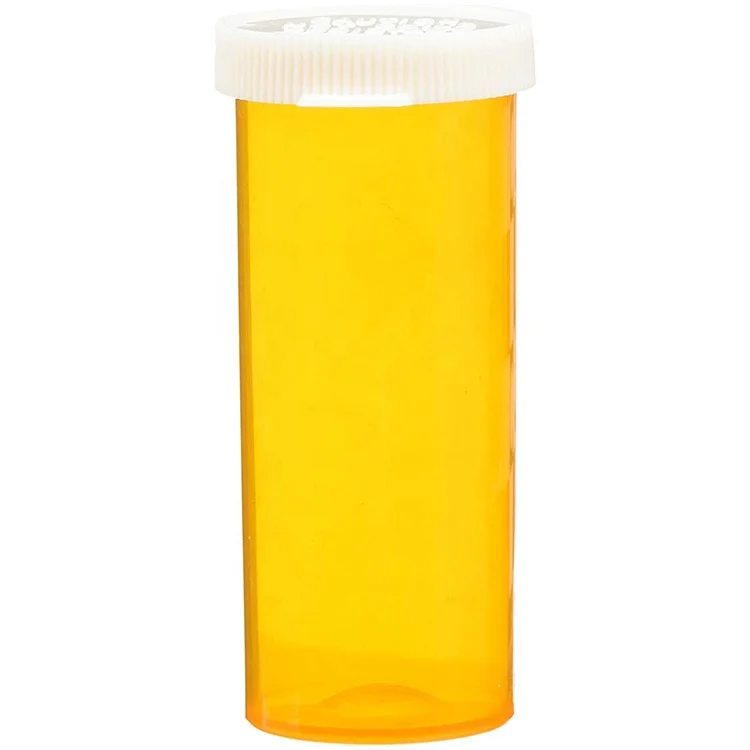Travel Sub-Bottle Prescription Bottles Custom Pill Bottle 16 Dram Plastic Vial with Lid
