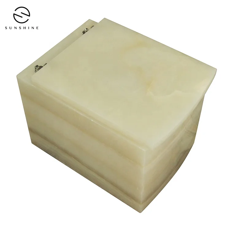 Natural Marble Stone Onyx Toilet Without Tank