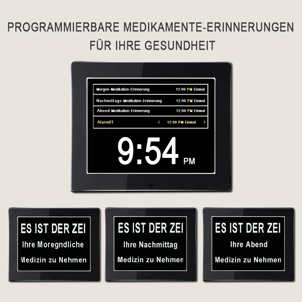 2019 amazon top seller 8 inch memory loss day clock digital calendar with day and date