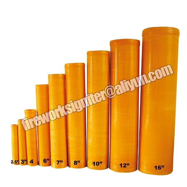 Стекловолокно миномет трубы 12 дюймов Высокое качество фейерверк пластиковые трубы для пиротехники дисплей ракушки show