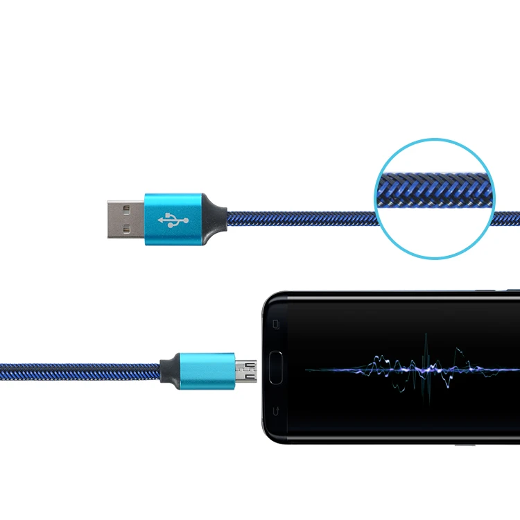 High Quality 1M 2A Micro USB Data Cable for Samsung