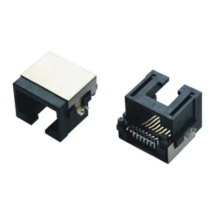 Xyfw Ultra-thin Ultralow Type Low Profile Ethernet Connector Panel Mount Rj45 With Magnetics