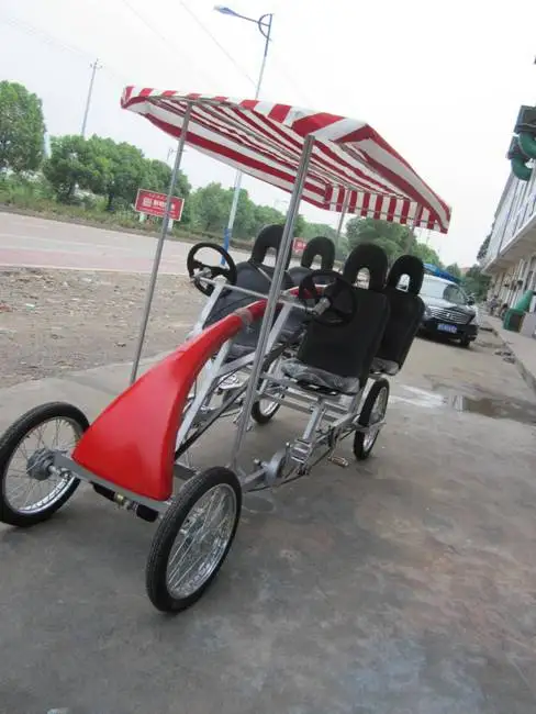 ELECTRIC  PEDAL ASSISTED 4persons  ROADSTER  BIKE WITH LED LIGHTS