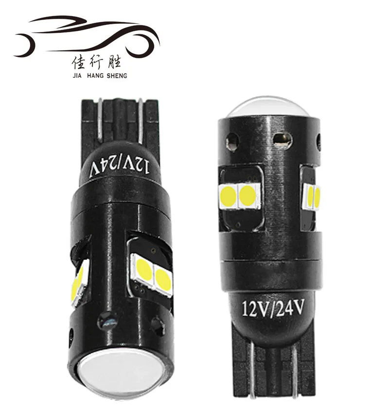 JHS Factory Supply led indicator light for car warning sign edge width lamp 9-30V 8SMD 3030 194 162 w5w Led T10 led bulb