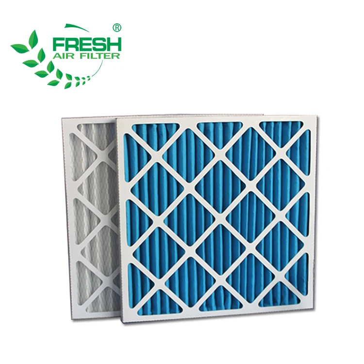 HVAC Cardboard Pleat Panel Air Conditioner Filter for Ventilation System