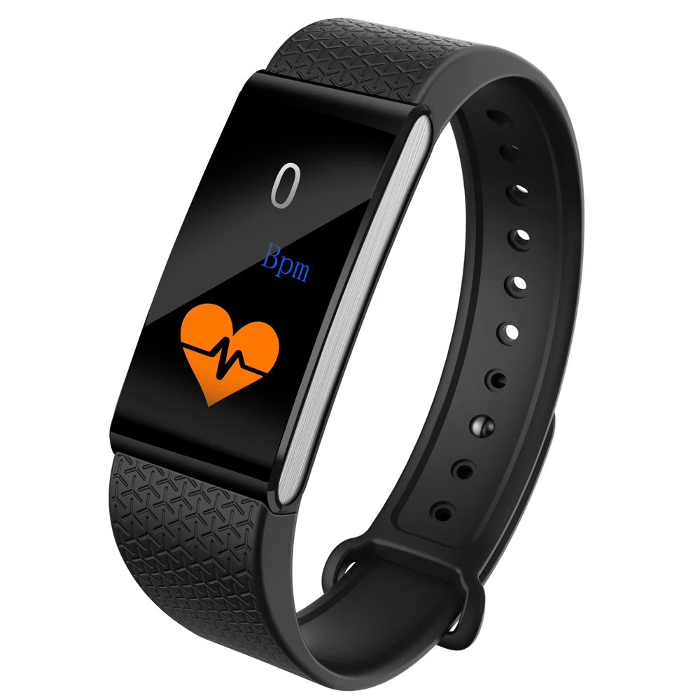 
New 0.96 inch color screen IP68 waterproof true Pedometer heart rate blood pressure smart bracelet sms notifications smart band 