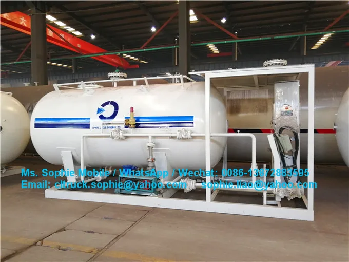 CLW 5MT New & Used Horizontal Mobile LPG Filling Station Carbon Steel Mobile Plant Equipment with Pump & Pressure Vessel