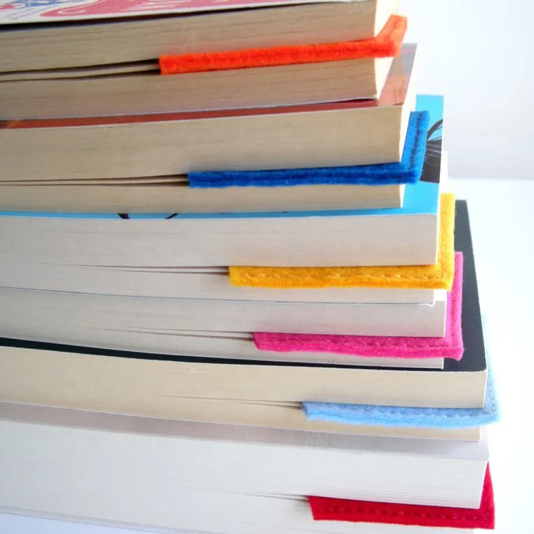 Горячая Распродажа детская Корейская книга фетровая Закладка с пользовательским цветом