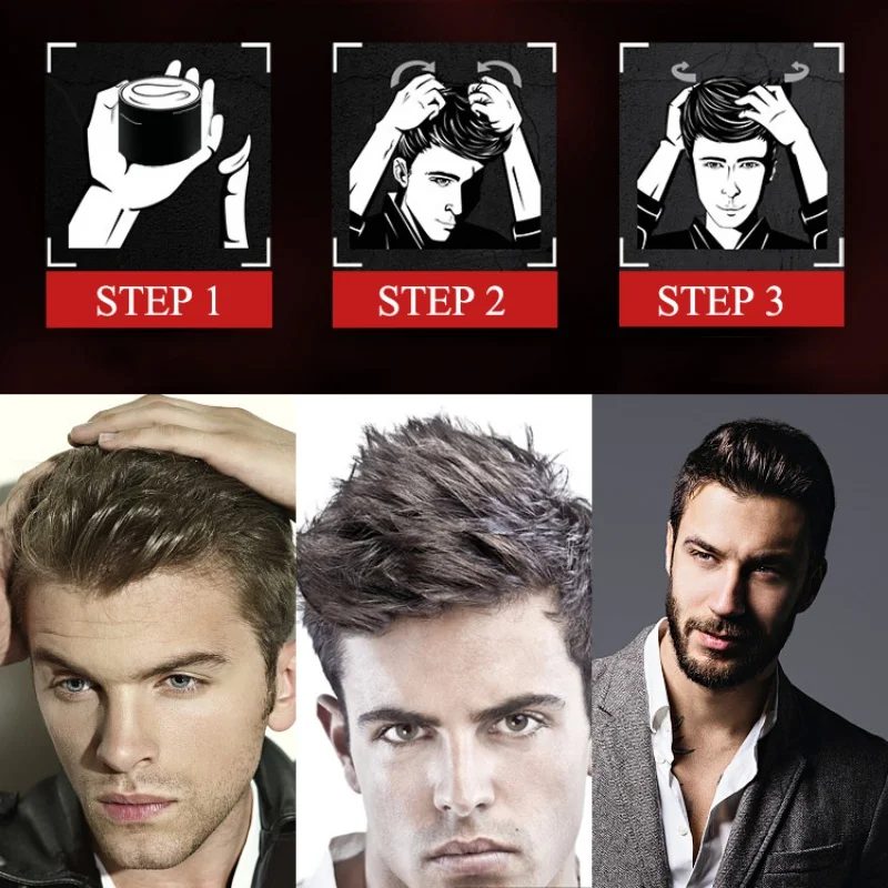 Private Label Natural And Alcohol Free Hair Shaping Wax Strong Hold Great Styling For Men  Hair Gel