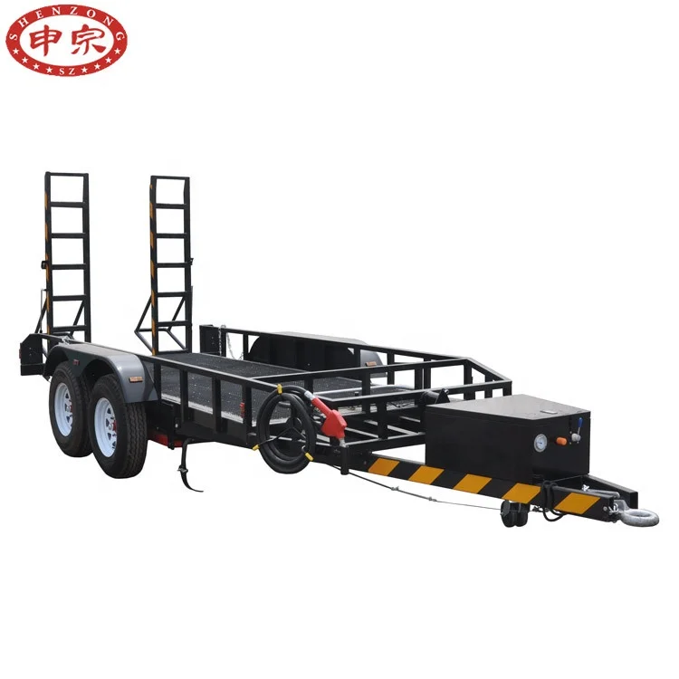 
digger trailer with oil tank car trailer with independent suspension 