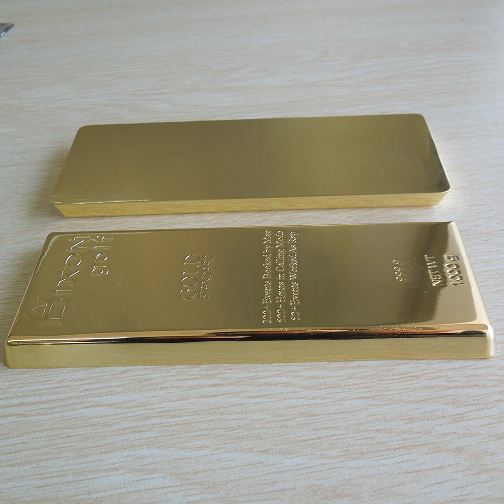 
500g 999.9 gold bar metal paper weight 150x55x10mm 