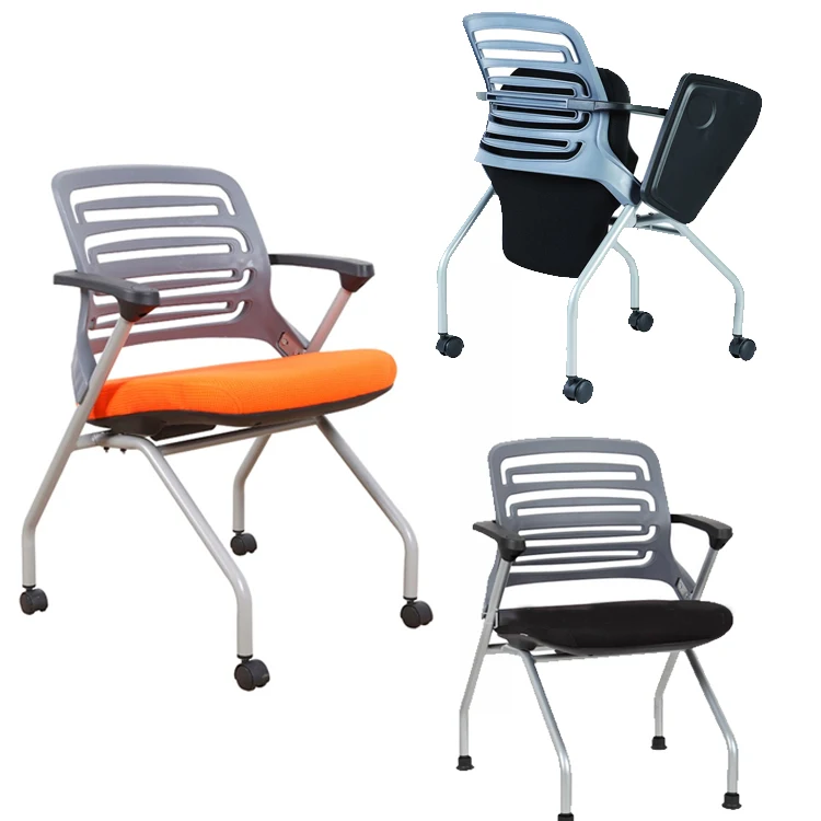 обучение стул студенты стулья штабелируемые обучение стул Writing Pad folda ble пластик письменные стулья