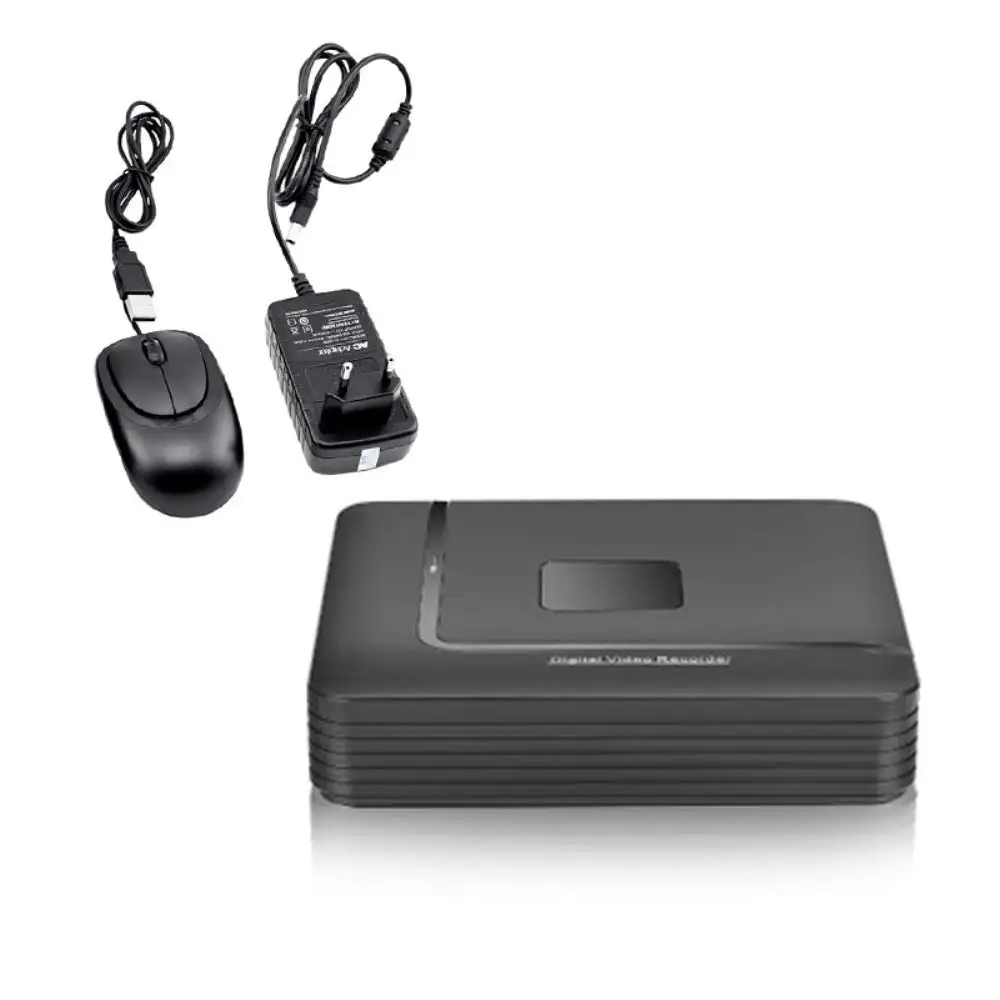 1x мини 4-канальный видеорегистратор/HVR/NVR HD, автономная IP-камера видеонаблюдения, wi-fi облачный удаленный доступ с USB мышью