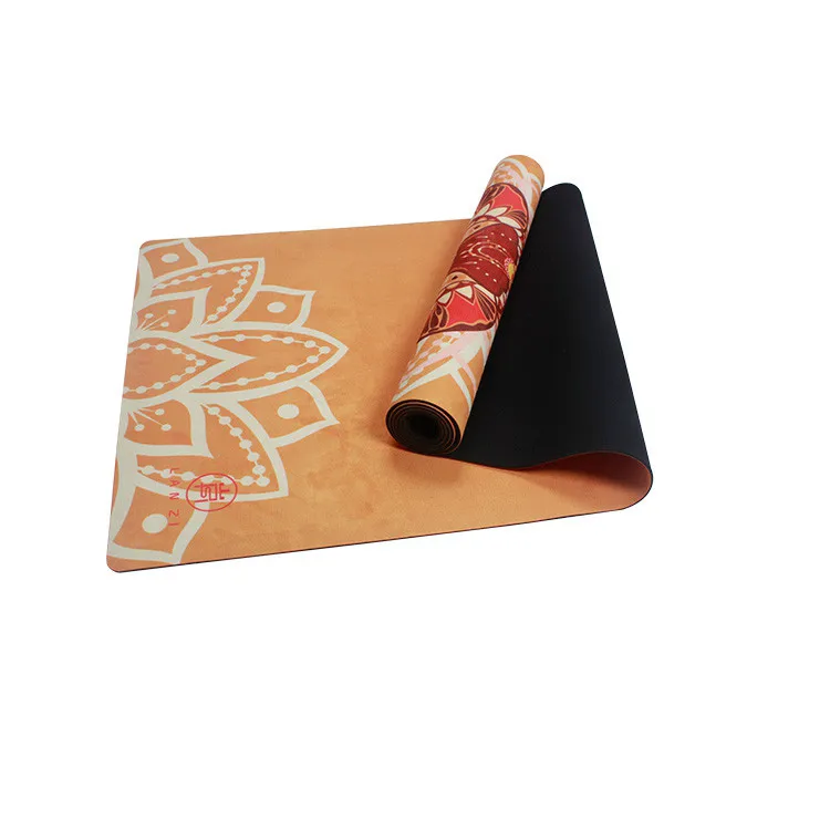 
Indian style natural rubber art digital print elephant yoga mat 