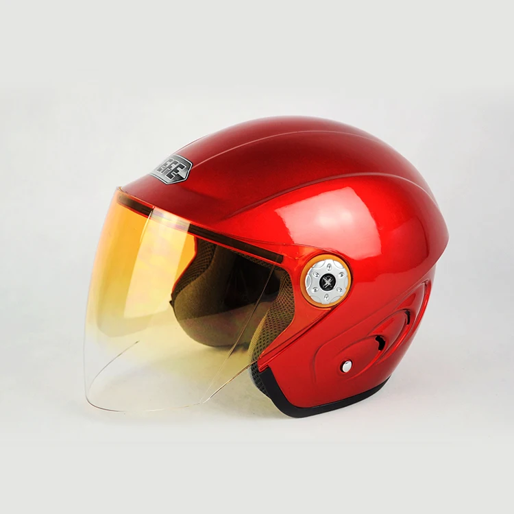 Helmet motorcycle open face capacete para motocicleta cascos para moto racing Jiekai motorcycle vintage helmets with dual lens