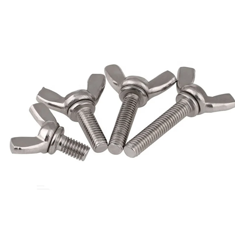 Ss304  DIN316 M8 butterfly thumb wing screw