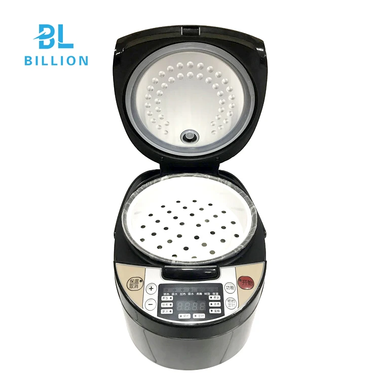 Black Color Stainless Steel Body Square Rice Cooker with Smart Microwave Function in Good Price