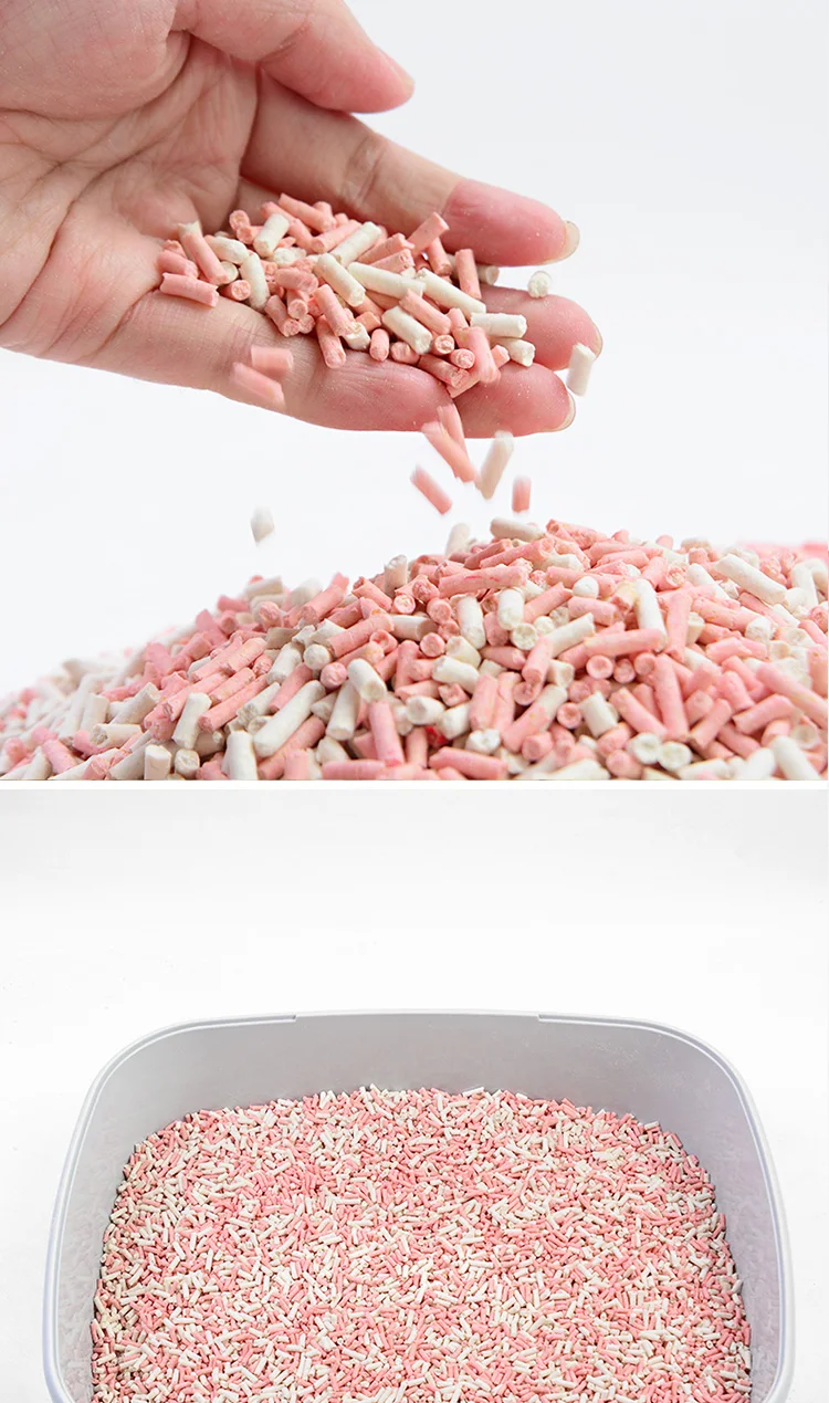 Low Dust A Blend Of Original And Peach Flavors Quick Clumping Tofu Cat Litter