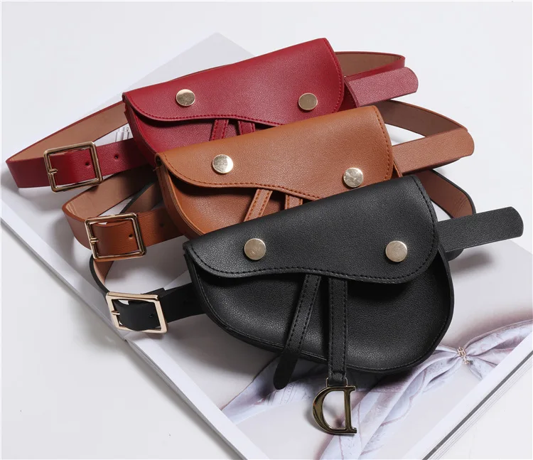 
Women Waist Pack Fanny Pack Pu Leather Belt bag Fashion Snake Skin Waist Belt High quality leather waist bag 2019 