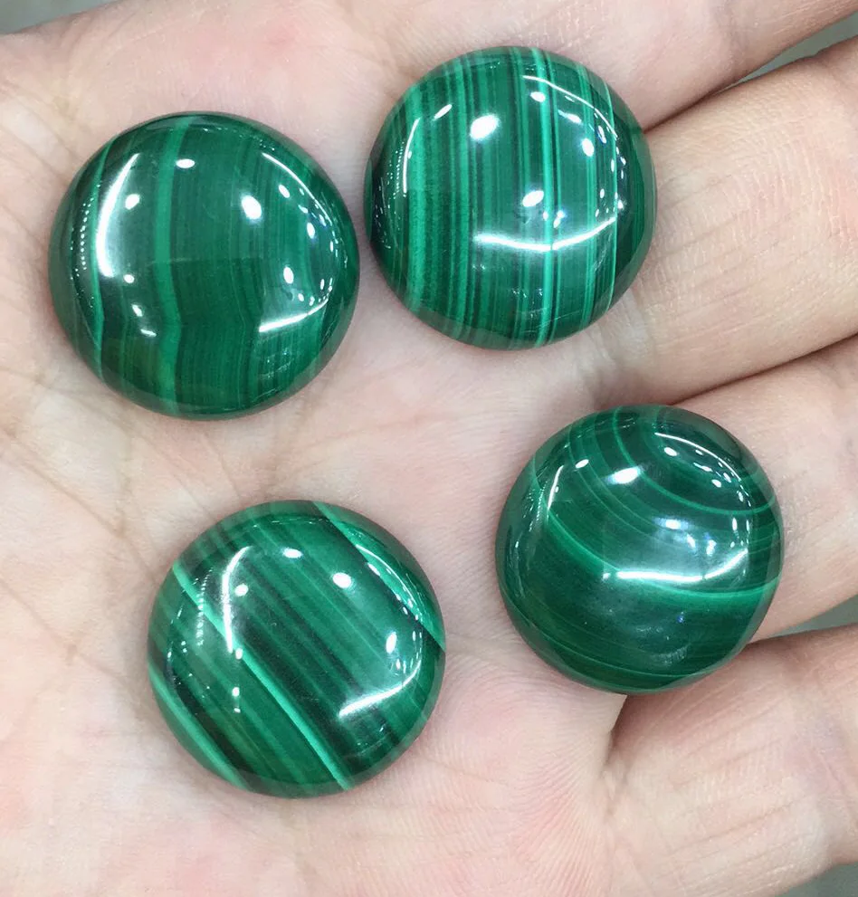 20mm natural malachite cabochon