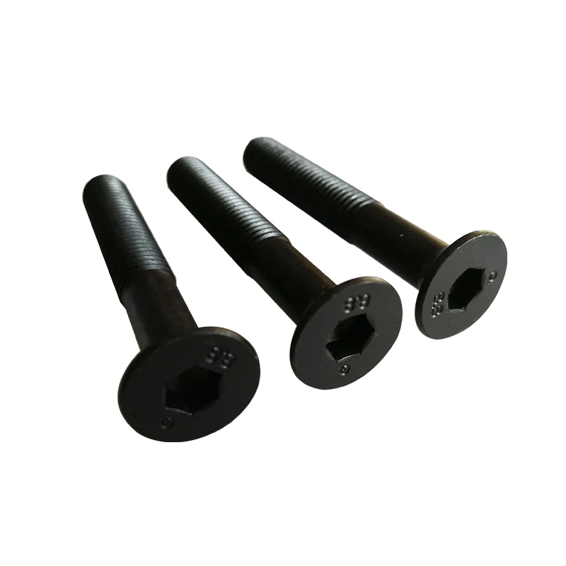 
Manufacturers Production high strength 8.8 black countersunk hex bolts DIN 7991 