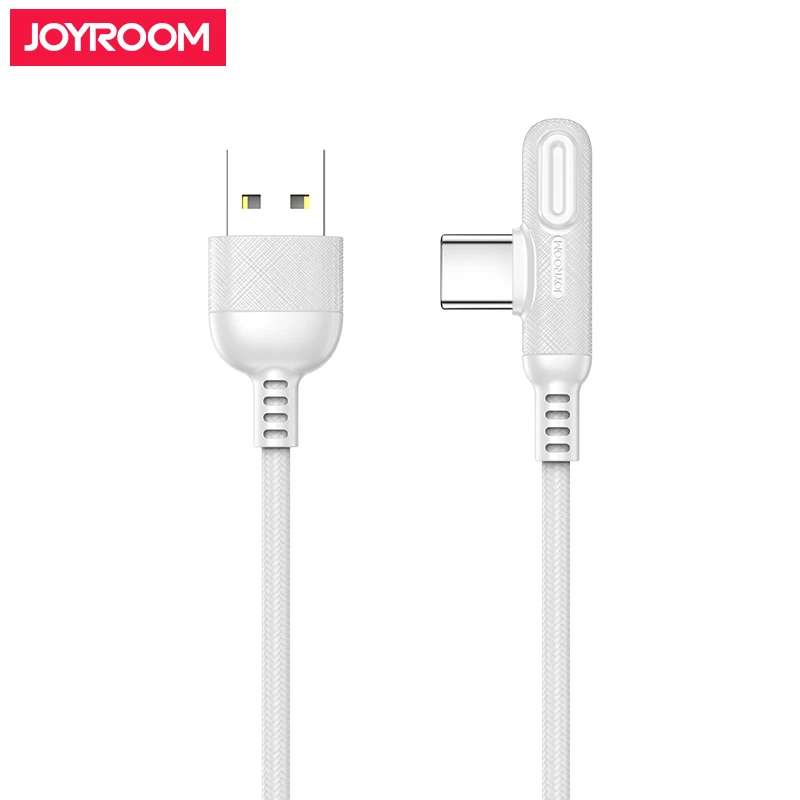 Joyroom Аксессуары для мобильных телефонов Плетеный usb-кабель 90 градусов зарядный кабель типа c