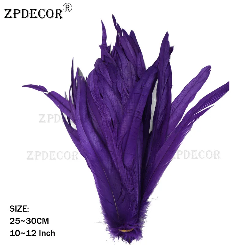 25-30 CM 1pack 100 PCS  Cheap Rooster Tail Feathers for DIY or Arts and crafts