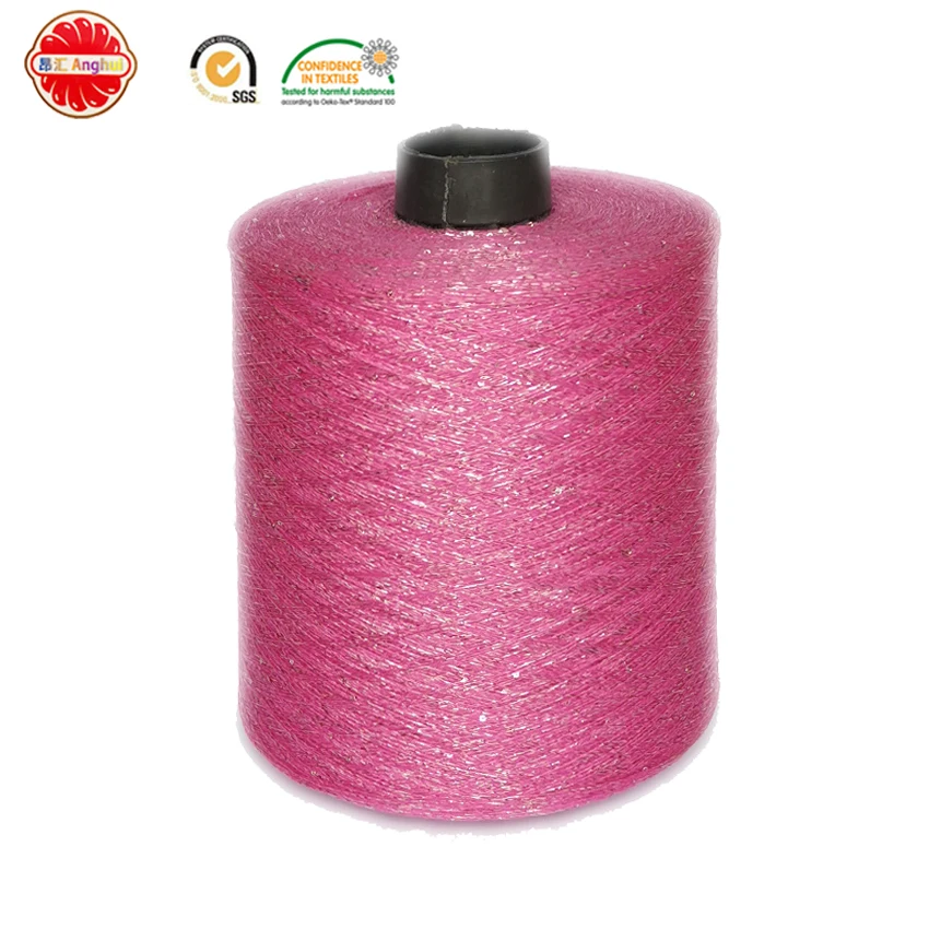 1MM Sequin Yarn Cotton Metallic Yarn 12GG Scarf Sweater Knitting Machine Fancy Yarn