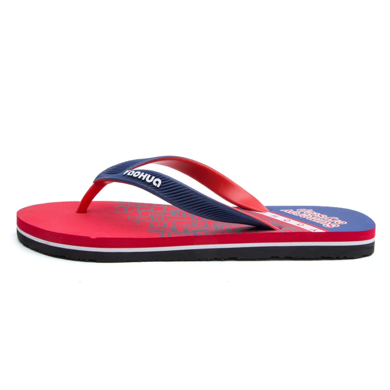 Custom logo Fujian Fuzhou factory price summer season high quality thick sole flipflop slippers man outdoor beach flip flop
