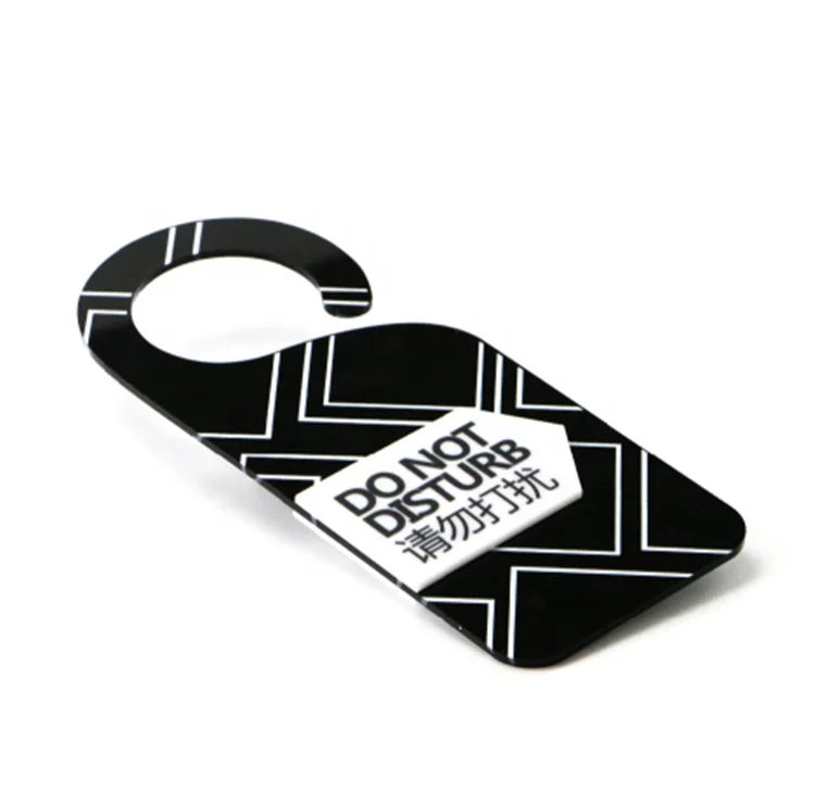 factory  acrylic room signs door hanger/hotel room hanging plate not disturb for wholesale