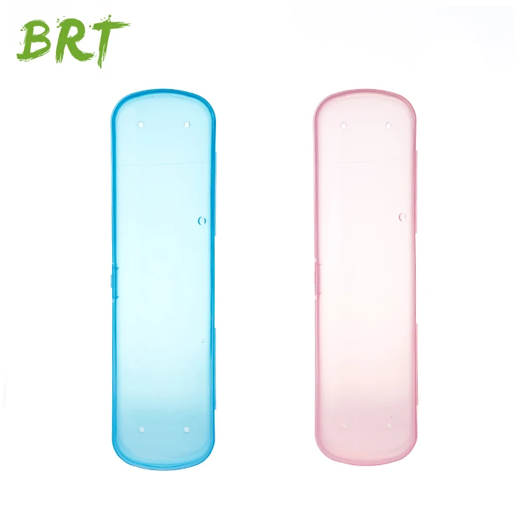Light Blue Plastic Toothbrush Case Travel Toothbrush Case Box