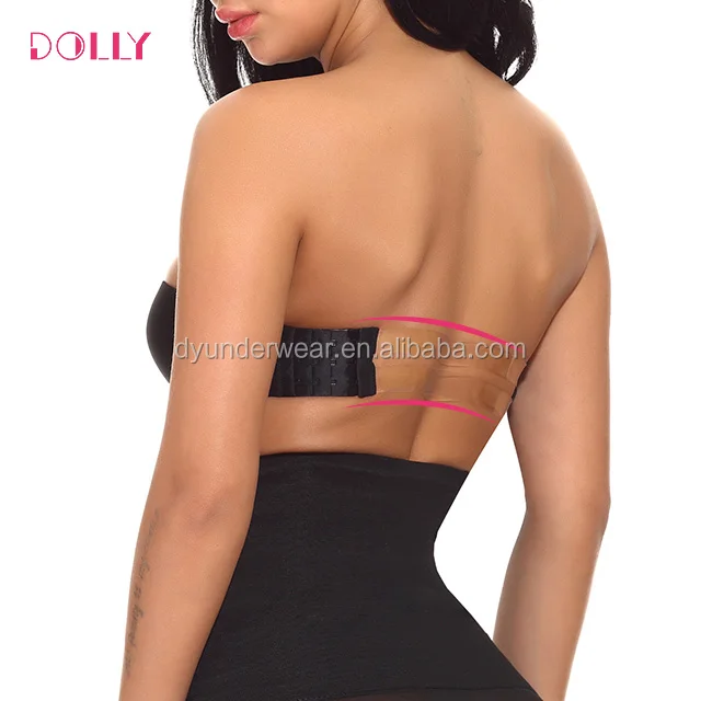 Backless Strapless Bras Push Up Padded Bra For Wedding Party Half Cup Seamless Bra